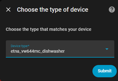 ha setup local Tuya devicetype