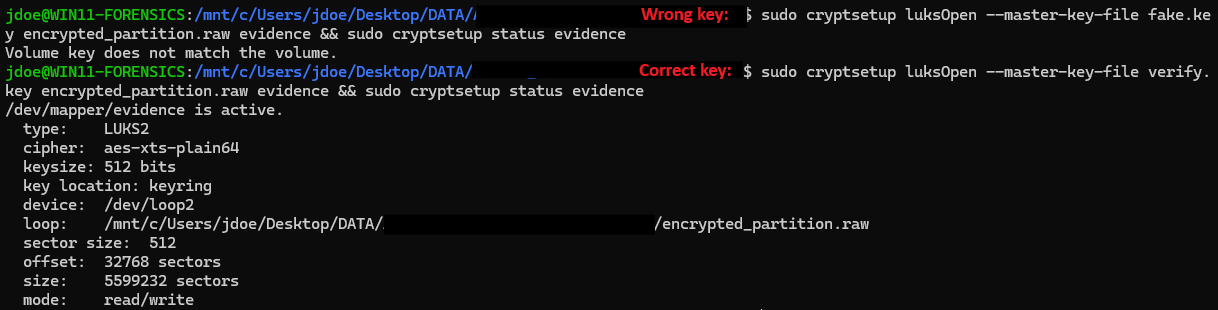 key verification